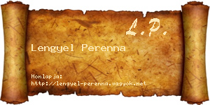 Lengyel Perenna névjegykártya